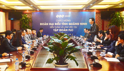  Thường vụ Tỉnh ủy Quảng Ninh ra thăm và làm việc tại Tập đoàn FLC