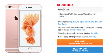 Đón iPhone 7, iPhone 6S chính hãng giảm mạnh tới 3 triệu đồng